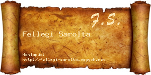Fellegi Sarolta névjegykártya